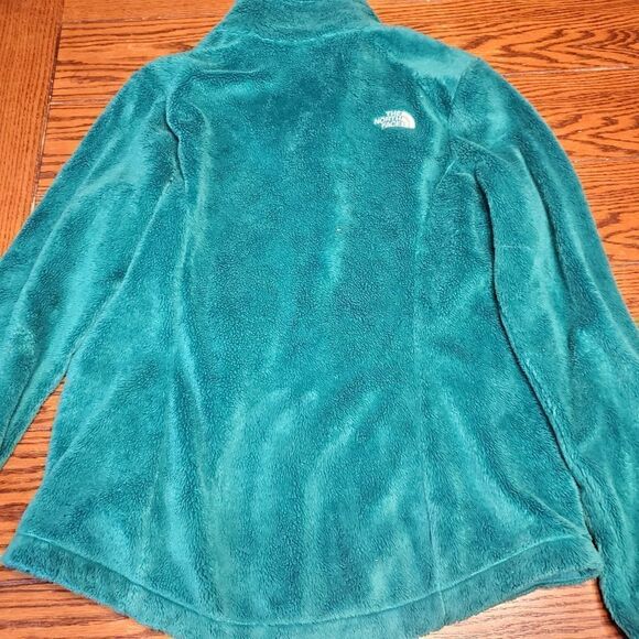 The North Face teal fleece jacket sz Medium - Picture 4 of 4